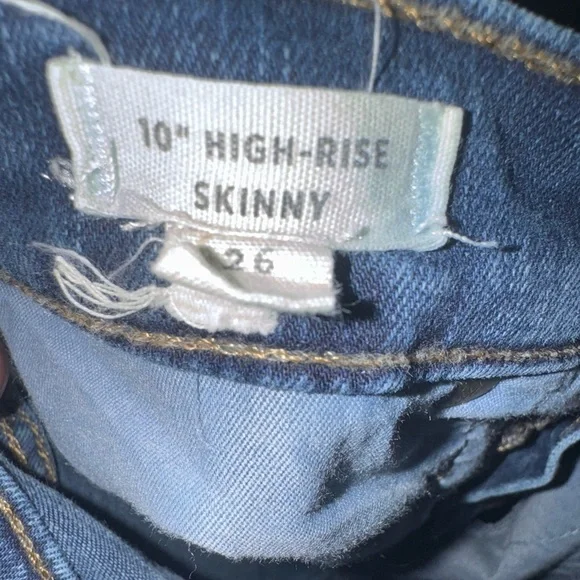 Madewell 10” High Rise Medium Wash Skinny Jeans Size 26 - Picture 2 of 8